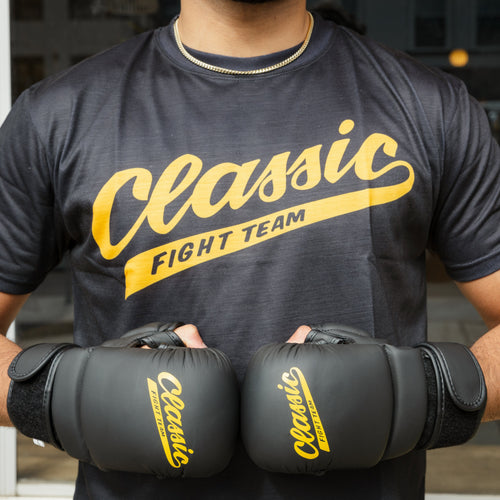 Classic Fight Team Genuine Leather MMA Sparring Gloves