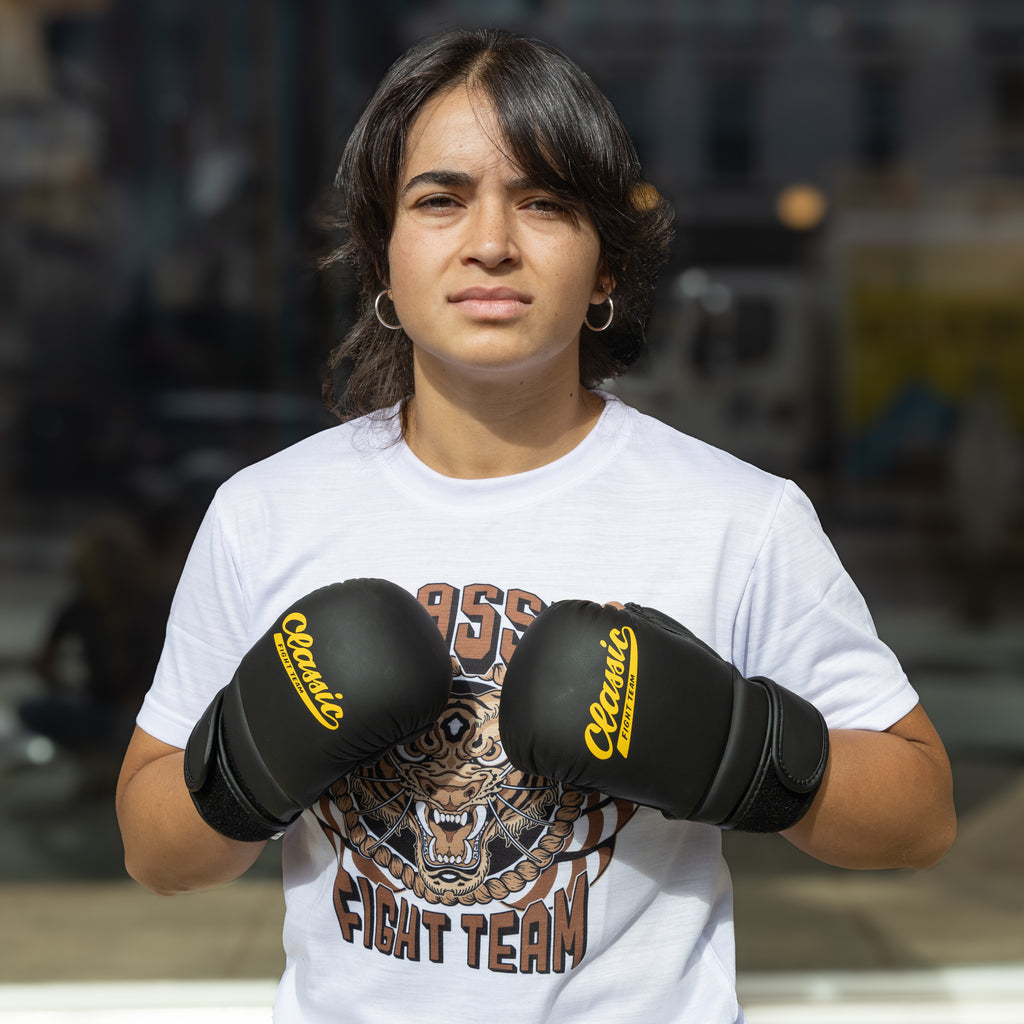 Classic Fight Team Genuine Leather MMA Sparring Gloves