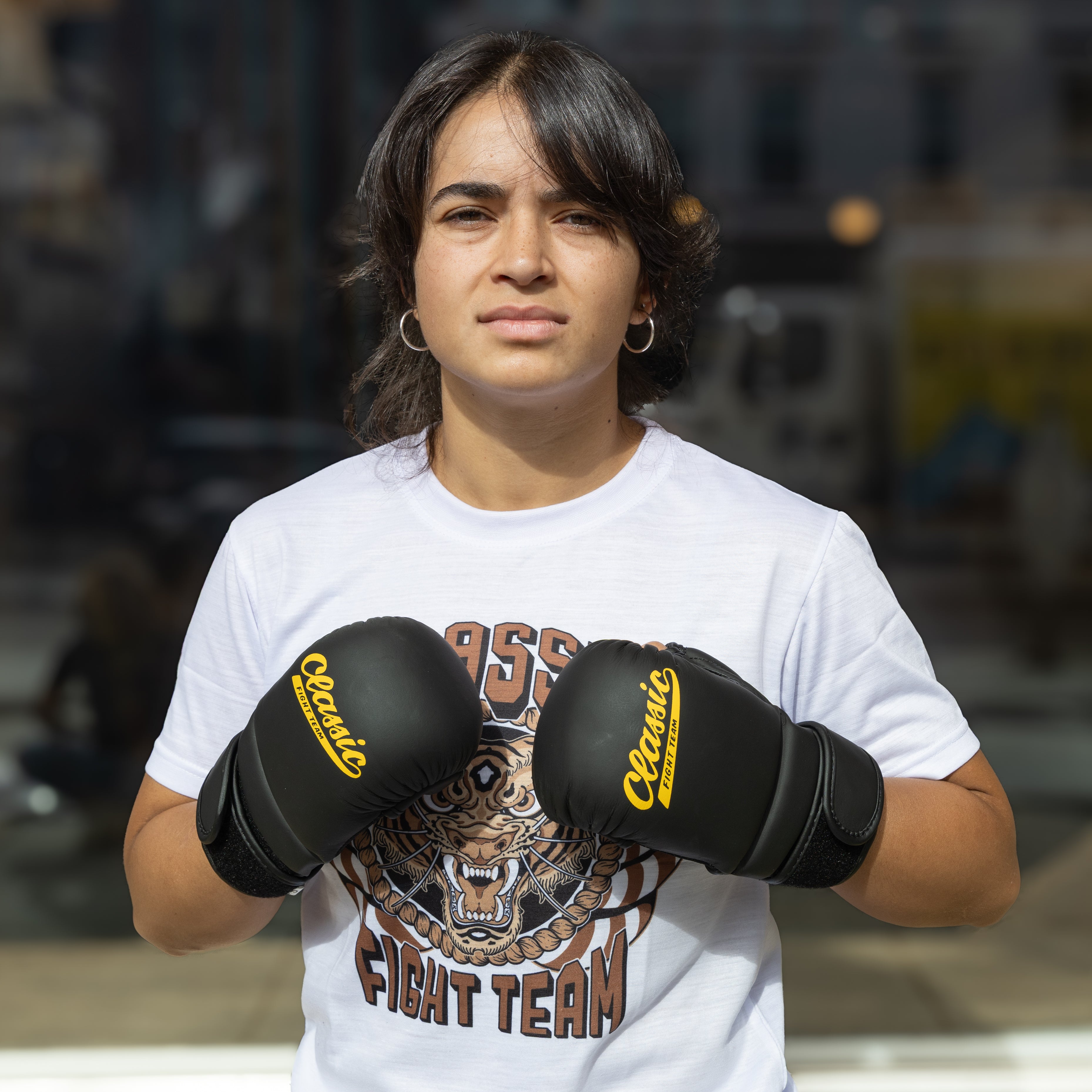 Classic Fight Team Genuine Leather MMA Sparring Gloves